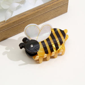 Nuevas Pinzas para el Cabello con Diseño de Abeja, de Acetato, Estilo Europeo y Americano, Personalizadas y Creativas, para Mujeres - Product Image 2
