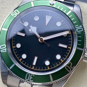 Montre de luxe pour hommes, cadran noir, acier inoxydable, 41mm, élégante et décontractée - Product Image 2