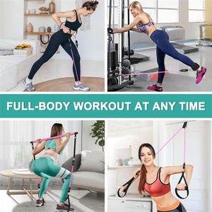 Equipo de Fitness para Moldear el Cuerpo, Quemar Grasa y Rehabilitación Física, Kit de Barra de Yoga y Pilates para Gimnasio en Casa con Bandas de Resistencia - Product Image 4