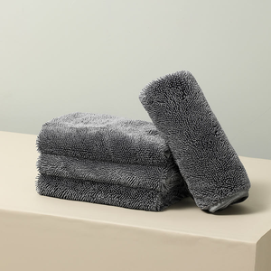 Serviette de séchage pour voiture en microfibre à boucles torsadées, ultra absorbante, pour le lavage des vitres et du pare-brise - Product Image 5