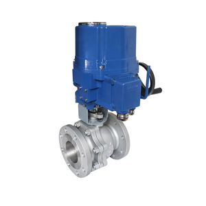 Vanne à bille électrique antidéflagrante en acier inoxydable à 2 voies COVNA, commande urgente HK60Q-EX-F, vanne à bille motorisée à bride électrique - Product Image 3