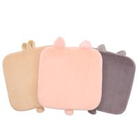 Coussin de siège en mousse Animal mignon conception de dessin animé carré pour coussin d'oreiller lombaire confortable de voiture de bureau à domicile