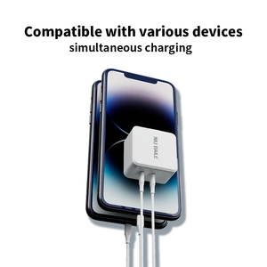 شاحن حائط سريع بقوة 45 واط مع منفذين من تقنية GaN ومقاوم للحريق للهواتف المحمولة والساعات الذكية، منتجات ذكية وإكسسوارات هواتف رائجة - Product Image 4