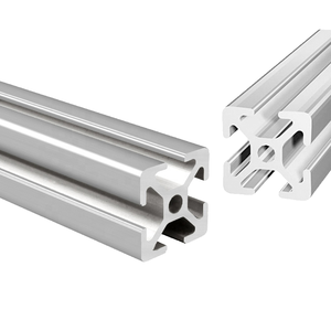 Perfil de Aluminio Anodizado con Ranura en T 8017 25 x 25, Extrusión de Aleación para Marco de Puerta y Ventana - Product Image 1