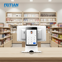 Terminal de paiement par reconnaissance faciale Tout-en-un Terminal de point de vente Android Terminal de caisse intelligent C60 Dual pour magasin de détail