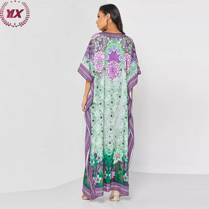 Kaftans pour femmes, vente en gros, inde, dubaï, <span class=keywords><strong>robe</strong></span> <span class=keywords><strong>africaine</strong></span> de luxe, caftan en soie imprimé - Product Image 3