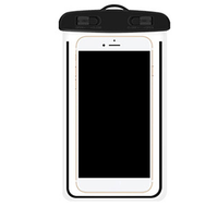 Sac de téléphone portable étanche en PVC transparent imprimé à l'écran, personnalisé, multicolore, écologique et recyclable, avec fermeture éclair supérieure