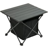 Table d'appoint de camping pliable compacte ultra-légère en aluminium à plateau roulant, moderne, portable, pour l'extérieur, charge 30 kg, vente en gros