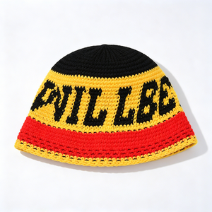 Sombrero de Pescador Tejido a Mano con Rayas, Unisex, de Hilo de Algodón, 56-58CM, para Primavera, Verano, Playa y Viajes - Product Image 6