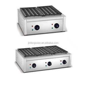 Stufa commerciale a <span class=keywords><strong>3</strong></span> piastre per riscaldamento elettrico in acciaio inossidabile per polpette di pesce nuova condizione macchina per palline di polpo facile da usare - Product Image 1