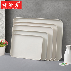 Xiangyuanmei Nordic Style <b>Melamine</b> Cutlery Trays, Tea Trays, Fast Food Trays, Commercial Imitation Porcelain Rectangular - Product Image 1
