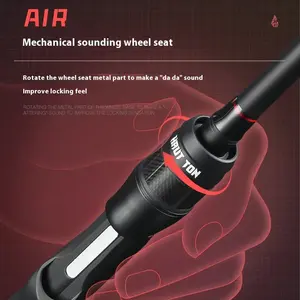 <span class=keywords><strong>Canne</strong></span> à Pêche Baitcasting en Fibre de Carbone avec Anneaux Fuji, 1.68m 1.98m 2.1m, pour Achigan <span class=keywords><strong>Brochet</strong></span> Truite Perche et Pêche au Lancer - Product Image 2