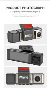 Cámara Frontal Real 2K para Auto, Cámara Trasera 1080P, Dashcam de 3 Lentes, Pantalla IPS de 3.16 Pulgadas, Caja Negra, Asistencia de Conducción ADAS, Módulo GPS Integrado - Product Image 2