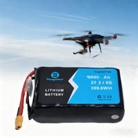 Paquete de Baterías de Estado Sólido Sinxpower 6S4P INR21700 22.2V 18000mah P45B, Tasa de Descarga 10C, 800 Ciclos, Garantía de 12 Meses para 7-10