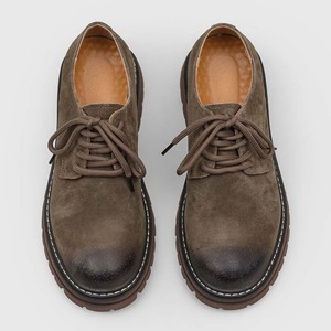 Botas Bajas para Hombre 2026, Estilo Workwear con Suela Gruesa, Zapatos Derby Casuales de Estilo Británico Vintage - Product Image 5