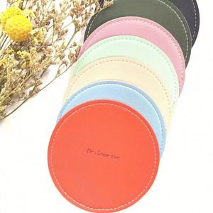 Creative Design Promotional Cup <b>Coaster</b> Blank PU Leather for Drinks for Indoor Use - Product Image 4