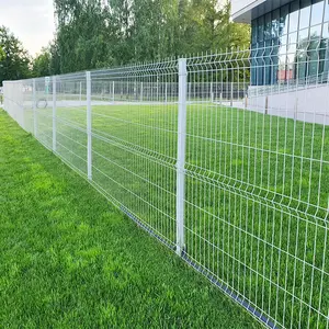 定制3D曲面焊接丝网三角弯曲护栏板价格便宜家居花园镀锌粉末涂层