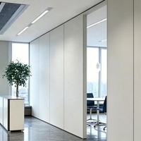 Systèmes de cloisons modulaires modernes pleine hauteur pour atelier, cloisons intérieures démontables pour bureau, panneaux en acier ignifuges