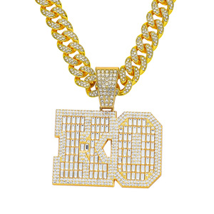 2026 Hot Selling Simple Design Hiphop Punk Letter KO Pendant Necklace Personalized Unisex's Alloy Necklaces Wholesale Jewelry - Product Image 6