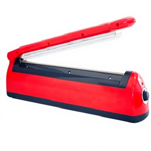 เครื่องซีลถุงแบบกดมือ สีแดง สำหรับใช้ในบ้าน - Product Image 1