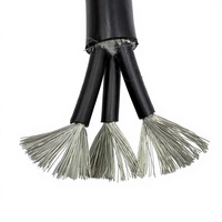 Cable de Alimentación Blindado UL2586 DC 3 * 8AWG, Cobre Estañado, Aislamiento de PVC, IP44, 0.6 KV, Cable Fotovoltaico y de Comunicación