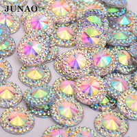 8 millimetri 10mm 12mm 16 millimetri 20 millimetri 30 millimetri 35 millimetri 40 millimetri Grande AB Pietre di Cristallo rotondo Rivoli Strass Rhinestone Della Resina Del Flatback per L'artigianato