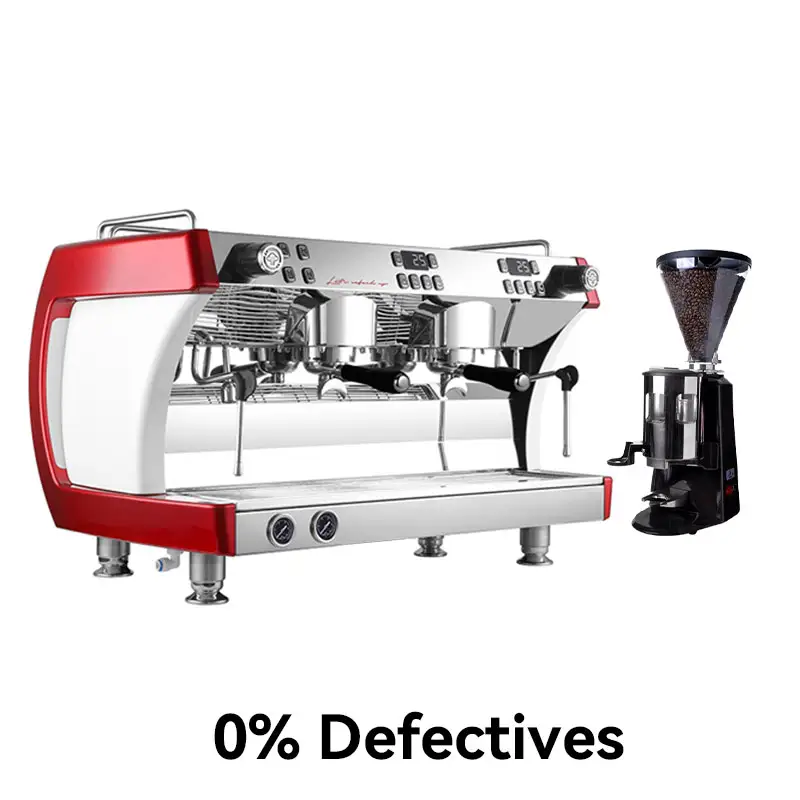 Factory 0% Defectives Professional Stainless Steel 2 Group Dual Boiler Commercial Coffee Espresso Machine With Milk Frother