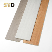 Revêtement de sol SPC aspect bois, système de clic, anti-rayures, imperméable, ignifuge, sans formaldéhyde, pour chambre, garage moderne, supermarché, extérieur