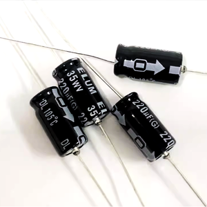 <span class=keywords><strong>ELUM</strong></span> Original Véritable 16v/25v/220uf Condensateur Électrolytique Polaire Axial 35v220uf 8X16mm - Product Image 1