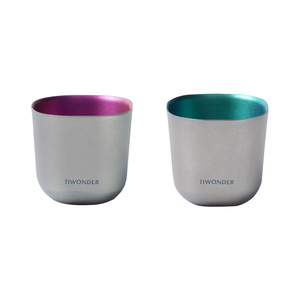 Pure Titanium Drinking Shot Set 2 Pack 26ml Mini Liquor Cup For Barware Gift Set Lightweight Reusable <b>Portable</b> - Product Image 6