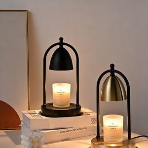 Wholesale Customizable Electric Candle Warmer <b>Lamp</b> with <b>Timer</b> Glass/Metal Construction Eco-Friendly Indoor/Outdoor Use - Product Image 1