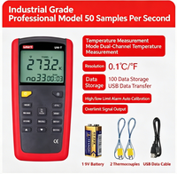 Dual Probe Digital Thermometer -50~1350℃ Range 0.1℃ Resolution ±0.2% Accuracy Industrial Grade - Tianlian