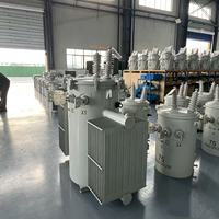 Vente directe usine Transformateurs immergés monophasés montés sur poteau 60HZ 25 KVA 50 KVA 100 KVA 167 KVA 13.8KV 34.5KV 480V