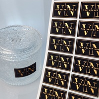 Étiquettes de luxe personnalisées avec logo en feuille d'or, papier texturé en velours, étiquettes pour bouteilles de bougies de luxe, autocollants pour parfums