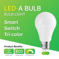 Ampoule LED intelligente 220 à longue durée de vie, 22W, 2200LM, 3000K, 4000K, 6500K, culot E27, télécommande, usage domestique