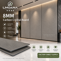 Revêtement mural en panneaux de carbone cristallin imperméables et ignifuges de 8 mm pour une utilisation intérieure avec des solutions de conception graphique