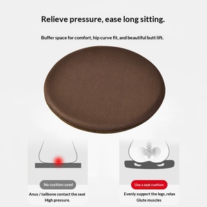 Coussin <span class=keywords><strong>de</strong></span> chaise en mousse à <span class=keywords><strong>mémoire</strong></span> <span class=keywords><strong>de</strong></span> <span class=keywords><strong>forme</strong></span> super doux, style japonais, pour sol, chambre, baie vitrée, tabouret tatami, rond et épaissi - Product Image 3