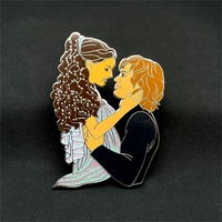 Broche de pompier en émail doux et dur personnalisée de haute qualité, badge de revers
