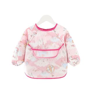 Baberos Bandana para Bebé, Lindos Baberos Coloridos con Dibujos Animados, Impermeables, para Comer, para Niños, para Dibujar, <span class=keywords><strong>Babero</strong></span> <span class=keywords><strong>de</strong></span> Manga Larga - Product Image 1