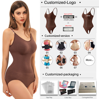 Body Sculptant Gainant Sans Coutures Gaine Amincissante Sculpteuse de Taille avec String Grande Taille Contrôle Ventre pour Femme