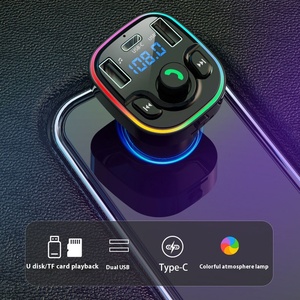 G47 nuova auto FM trasmettitore lettore MP3 auto Bluetooth musica 3USB caricabatteria LED luci ambientali - Product Image 5