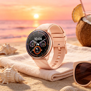 <span class=keywords><strong>Smartwatch</strong></span> KT77 Impermeabile con Oltre 100 Modalità Sportive e Pedometro, Orologio Intelligente Rosa per Donne, Compatibile con Telefoni Android e iOS - Product Image 1