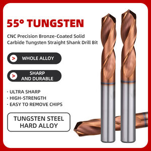 55 °   ดอกกัดซีเอ็นซีความแม่นยำสูง คาร์ไบด์ทังสเตนเคลือบบรอนซ์ ด้ามตรง - Product Image 2
