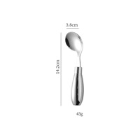 Couverts en acier inoxydable doré avec manche en plastique rose nacré de qualité alimentaire, design minimaliste, fabriqués au Guangdong pour cadeaux d'affaires