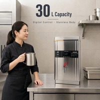 Chauffe-eau numérique à commande micro-ordinateur en acier inoxydable pour hôtels, restaurants et cantines