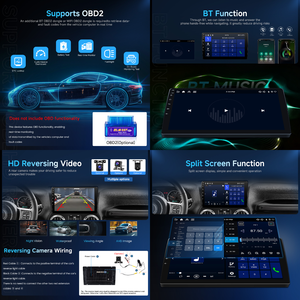 Autoradio Android Podofo 9 Pollici 2+32GB, Lettore Stereo con Carplay Wireless, Android Auto, BT, GBS, SWC, USB, OEM/ODM, Vendita all'Ingrosso - Product Image 2