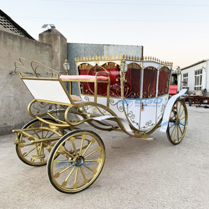 Charrette royale électrique de style européen, chariot de mariage tiré par des chevaux, charrettes et carrosses à chevaux électriques, charrette électrique - Product Image 3