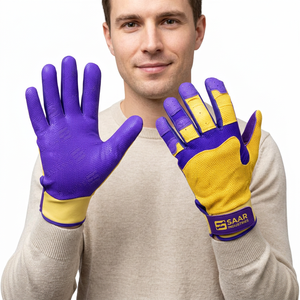 Guantes de Bateo de Béisbol y Sóftbol de Cuero de Color Personalizado de Alta Calidad, Cómodos, Duraderos, Ambidiestros, para Uso Profesional - Product Image 1