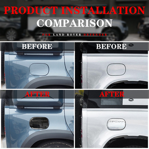 Cubiertas de tanque de gasolina y combustible para coche, pegatinas decorativas de acero inoxidable para land rover defend 2020 - Product Image 4