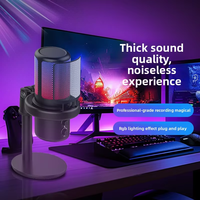 Enregistrement en Studio professionnel Microphone à condensateur USB Interview Broadcast Podcast Gaming Live Streaming Microphone de bureau